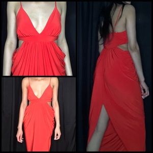 Red Orange Summer Dress